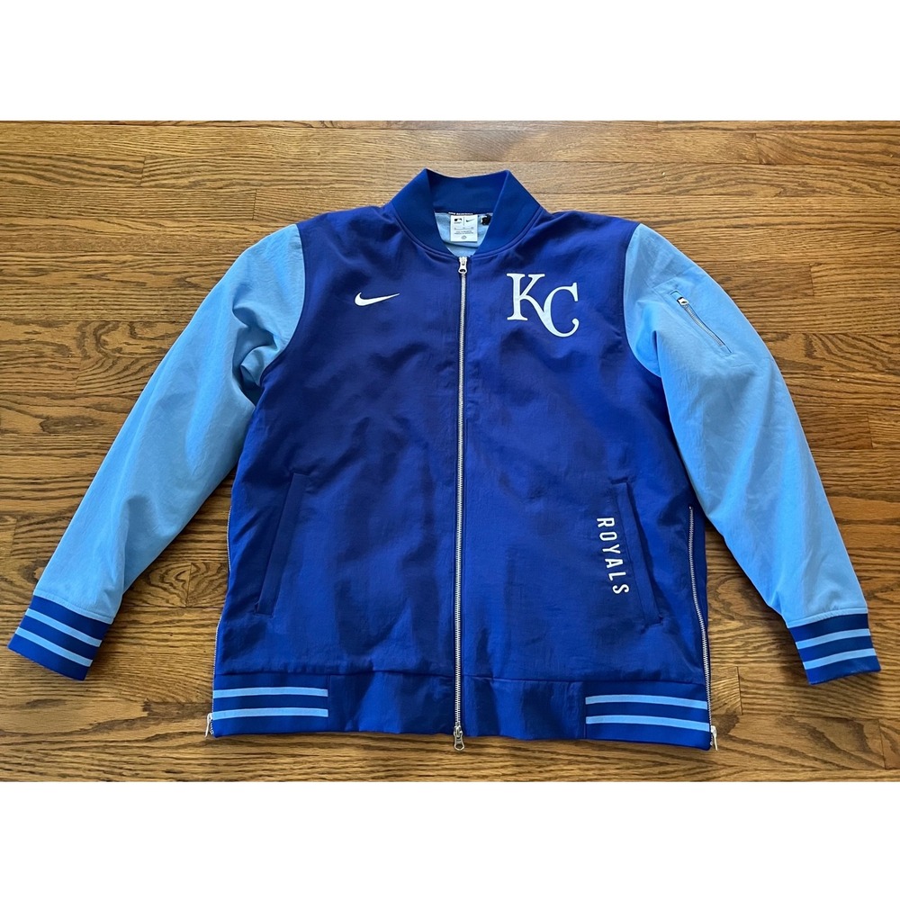 Nike Kansas City Royals MLB‎ Authentic Collection Dugout Jacket Mens XL Full Zip